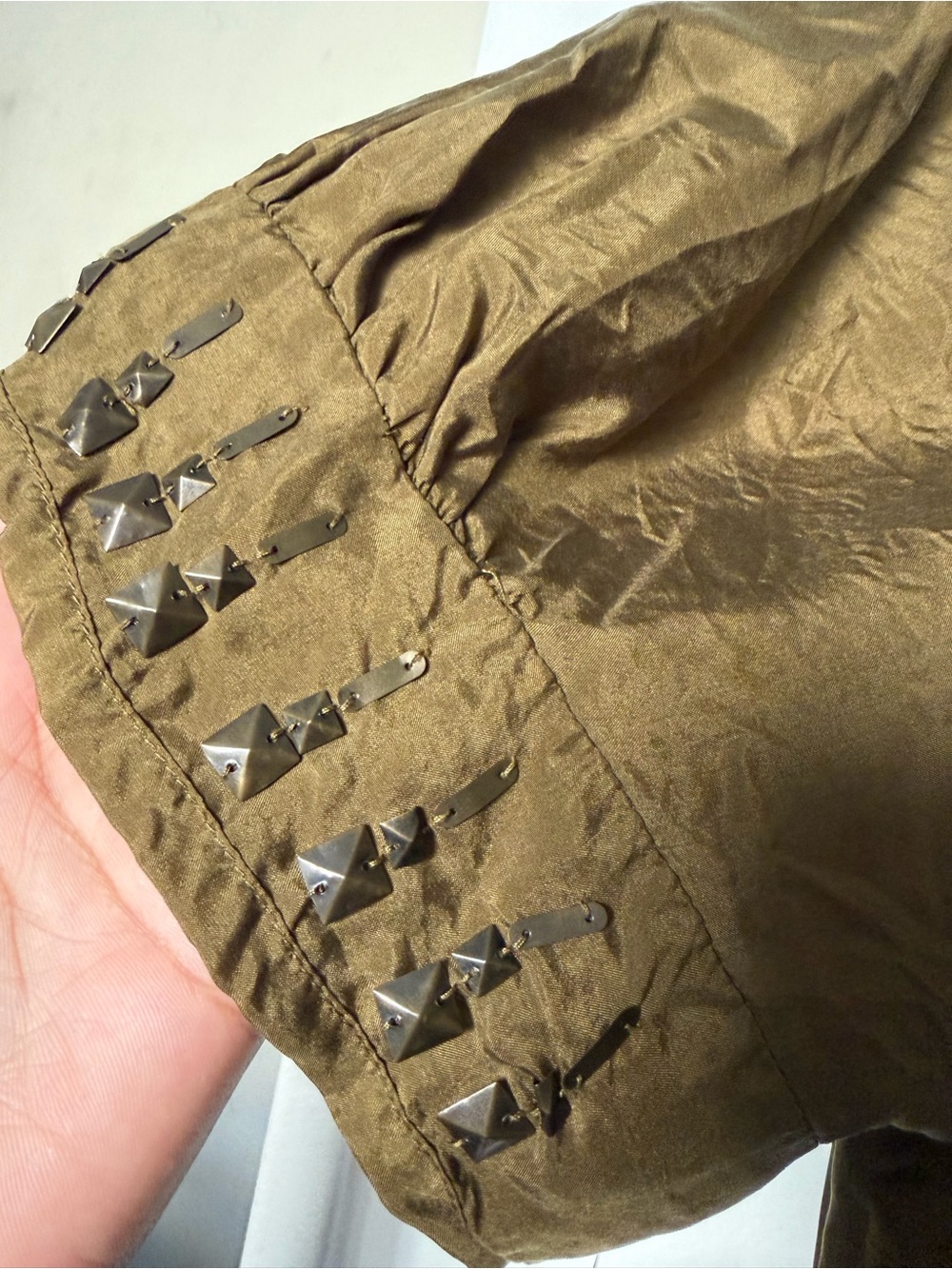 100% Silk Embellished Mini Shift Dress Size 16 - Picture 9 of 16